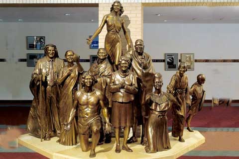 Large design Casting Bronze Figures Sculpture for Lobby