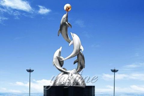 Modern Metal  Sculpture in Stainless Steel for Sale