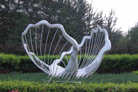 Outdoor Large Stainless Steel Sculpture for Sale